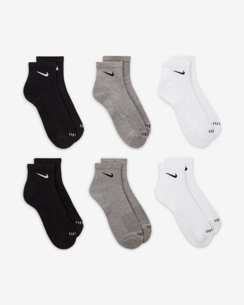 Nike SX6899-965 Everyday Plus Destekli Bilek Antrenman Çorapları (6 Çift)