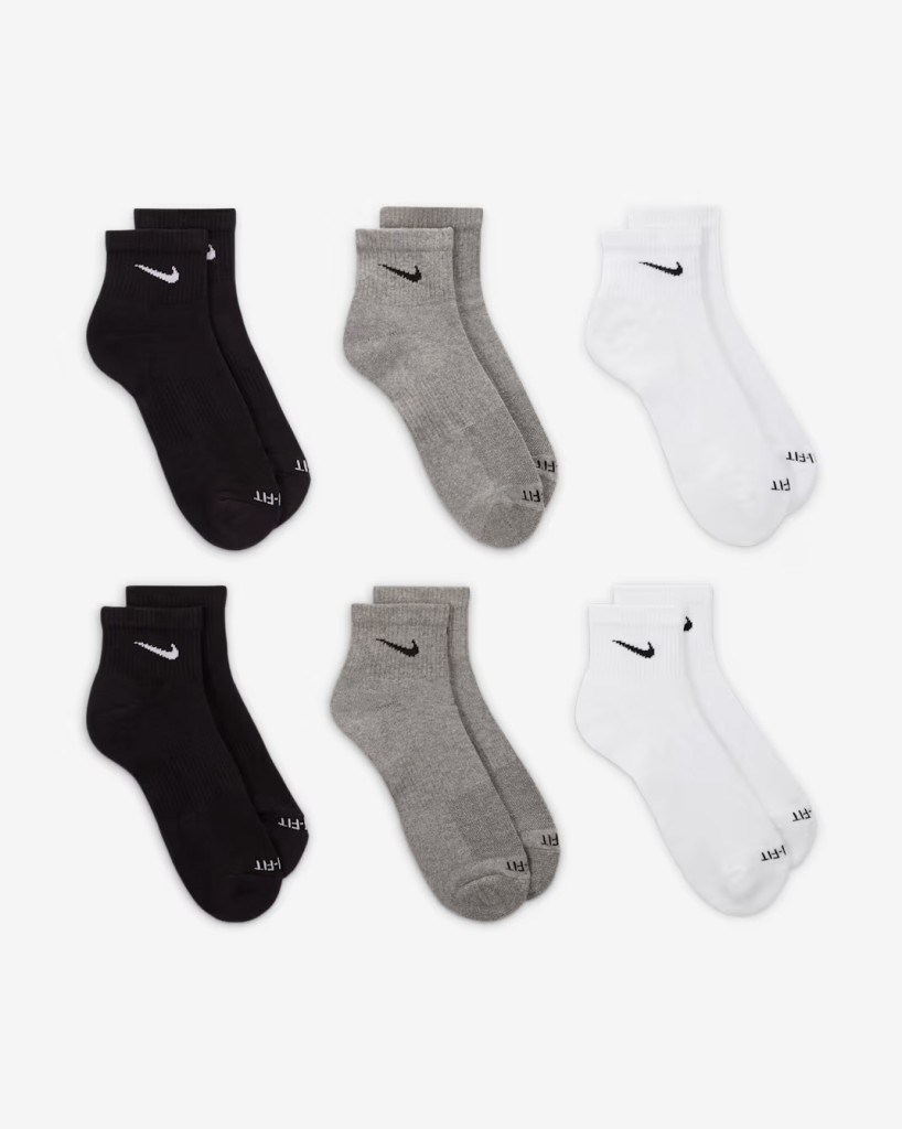 Nike SX6899-965 Everyday Plus Destekli Bilek Antrenman Çorapları (6 Çift)