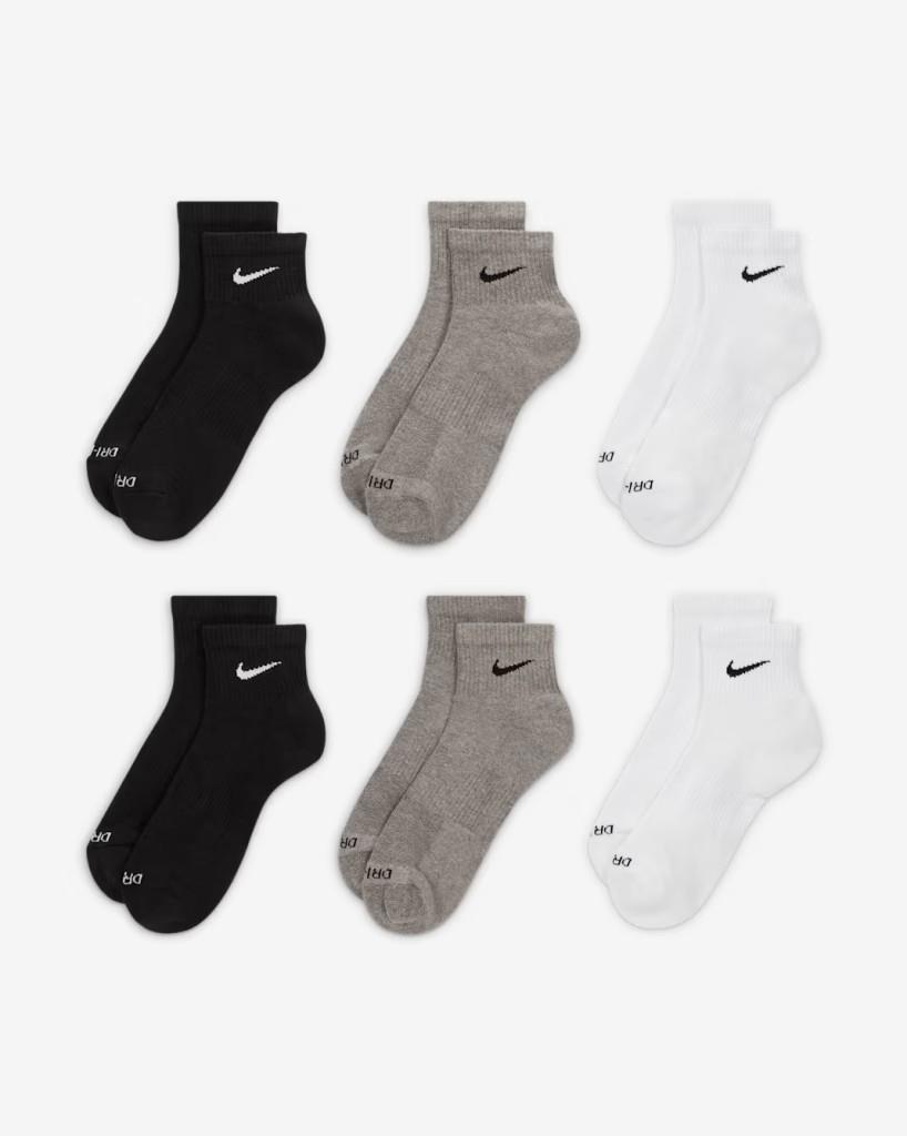 Nike SX6899-965 Everyday Plus Destekli Bilek Antrenman Çorapları (6 Çift)