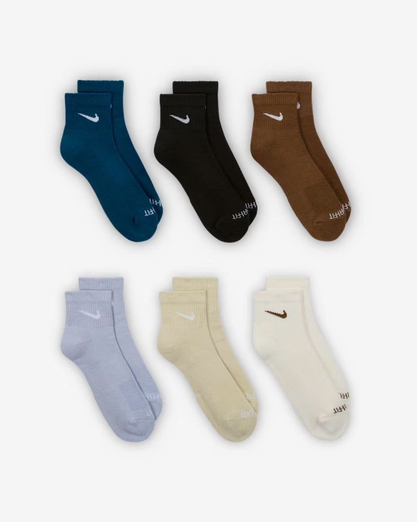 Nike SX6899-970 Everyday Plus Destekli Bilek Antrenman Çorapları (6 Çift)