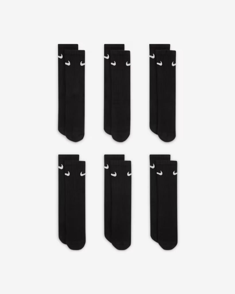 Nike SX6910-010 Everyday Destekli Crew Çocuk Çorapları (6 Çift)