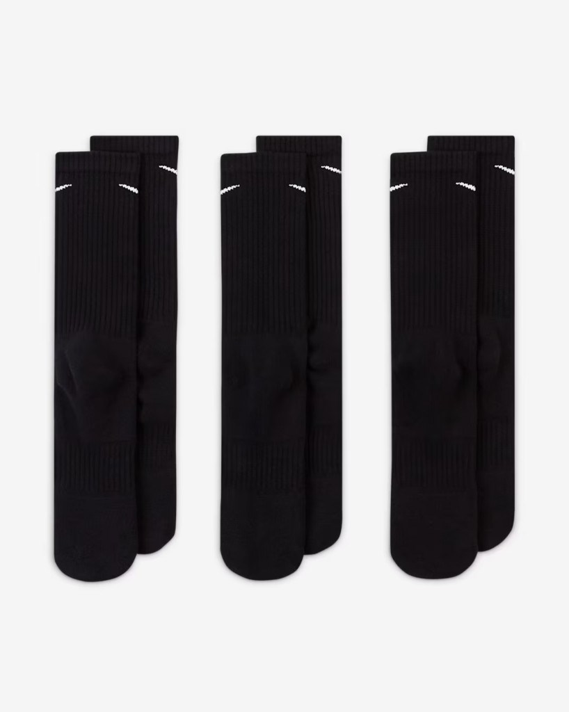 Nike SX7664-010 Everyday Cushioned Crew Antrenman Çorapları (3 Çift)