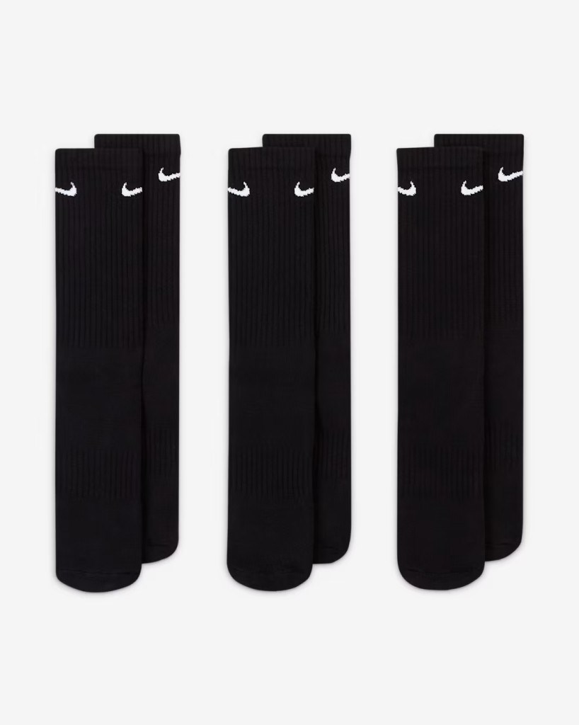 Nike SX7664-010 Everyday Cushioned Crew Antrenman Çorapları (3 Çift)