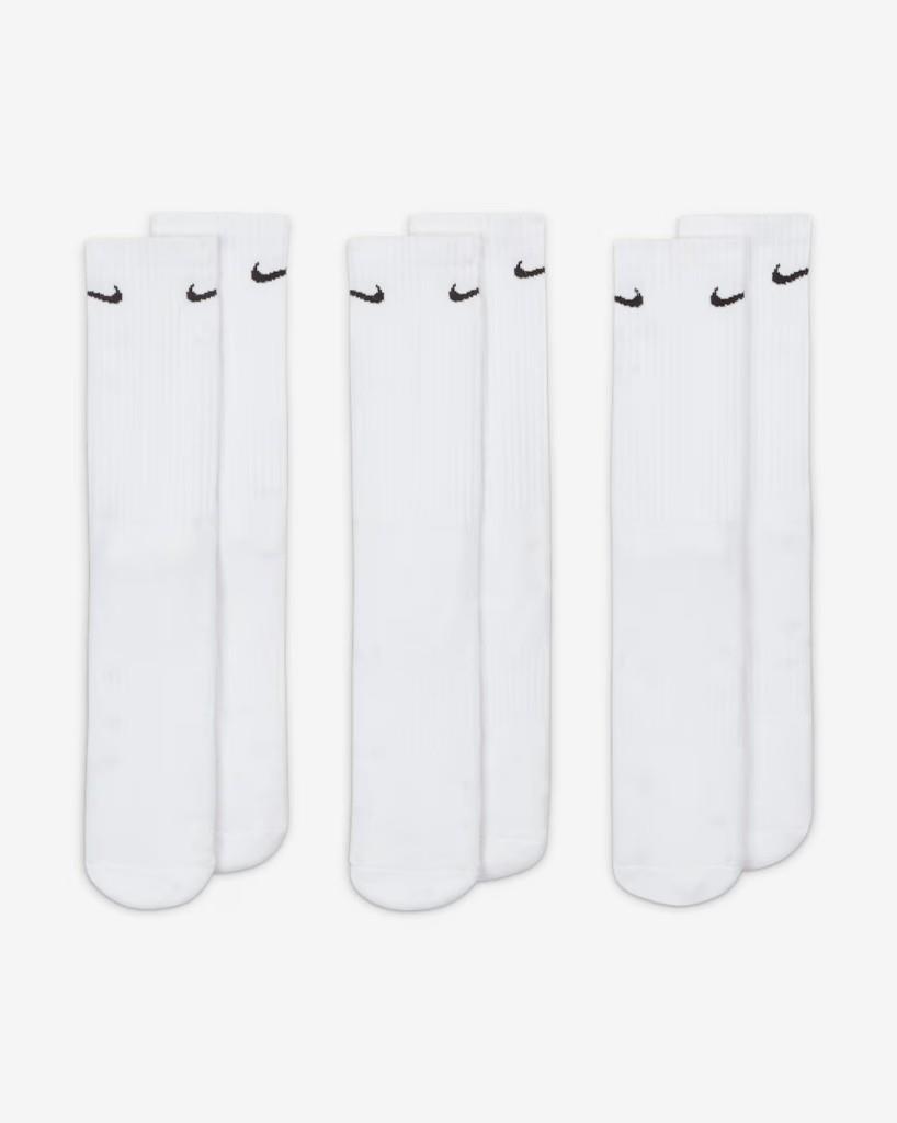 Nike SX7664-100 Everyday Cushioned Crew Antrenman Çorapları (3 Çift)