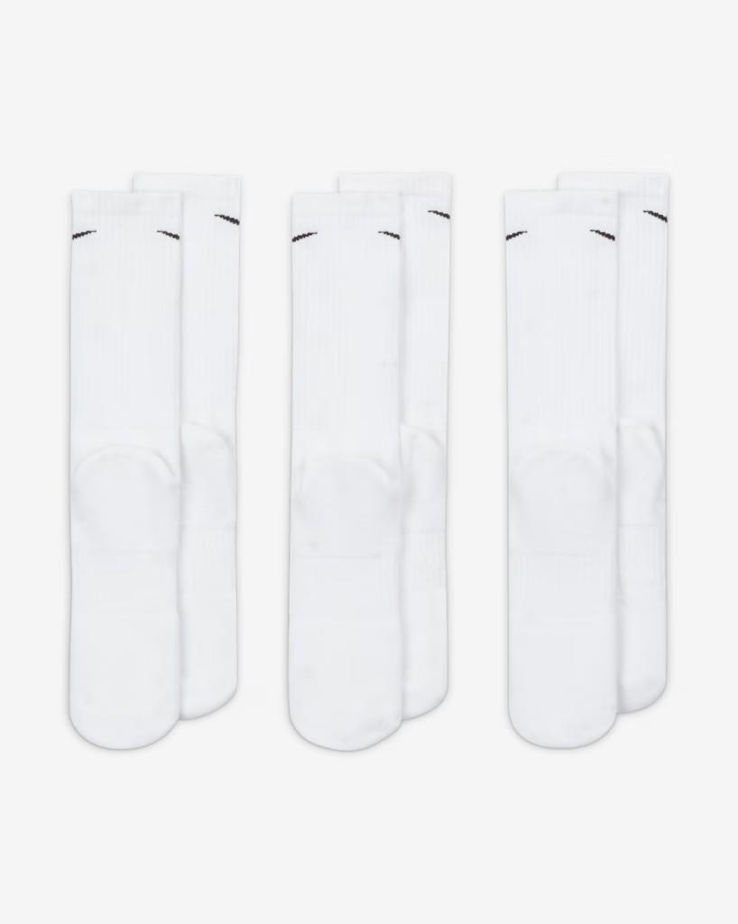 Nike SX7664-100 Everyday Cushioned Crew Antrenman Çorapları (3 Çift)