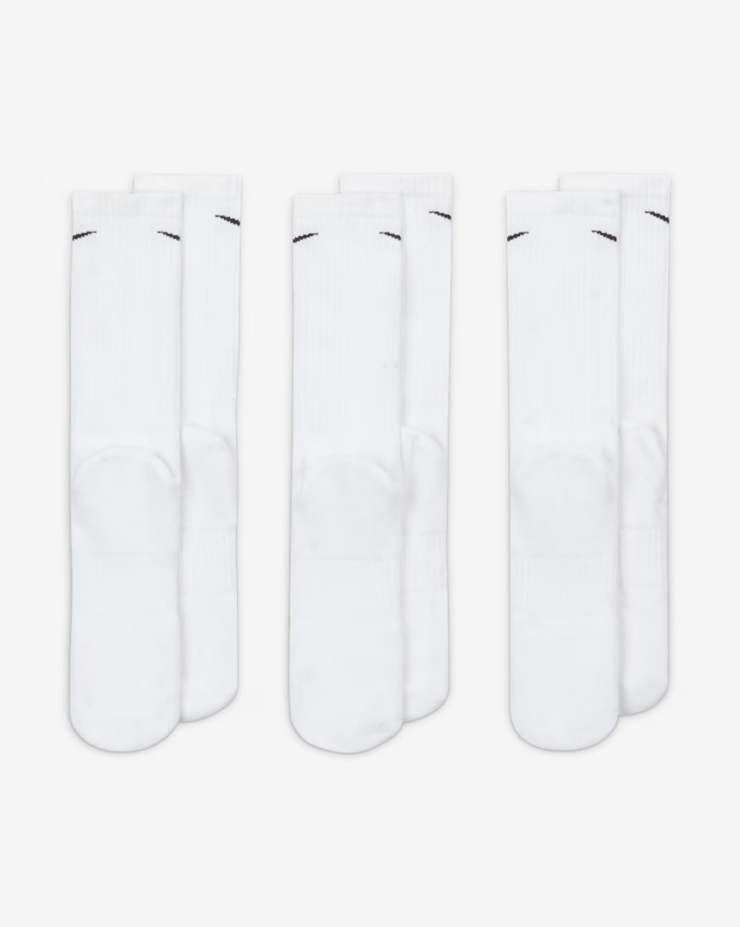 Nike SX7664-100 Everyday Cushioned Crew Antrenman Çorapları (3 Çift)