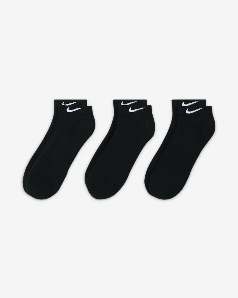 Nike SX7667-010 Everyday Cushioned Low Antrenman Çorapları (3 Çift)