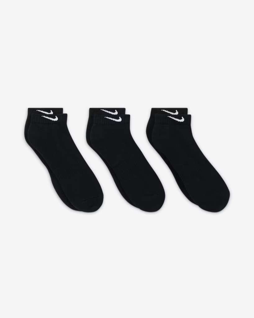 Nike SX7667-010 Everyday Cushioned Low Antrenman Çorapları (3 Çift)
