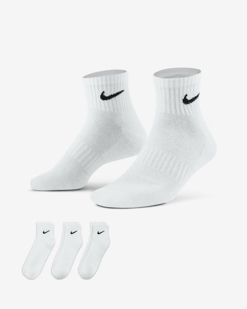 Nike SX7667-100 Everyday Cushioned Low Antrenman Çorapları (3 Çift)