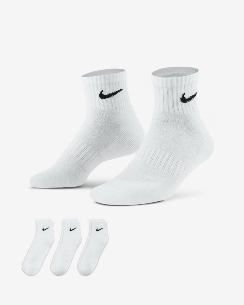 Nike SX7667-100 Everyday Cushioned Low Antrenman Çorapları (3 Çift)