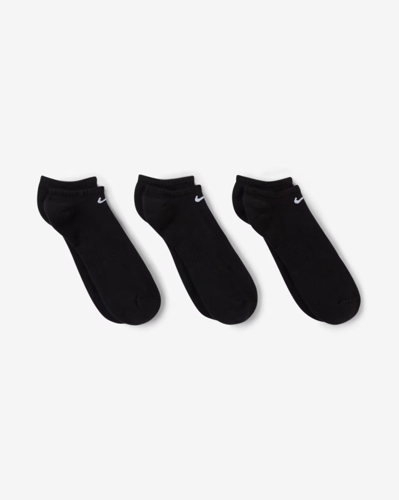 Nike SX7673-010 Everyday Cushioned No-Show Antrenman Çorapları (3 Çift)