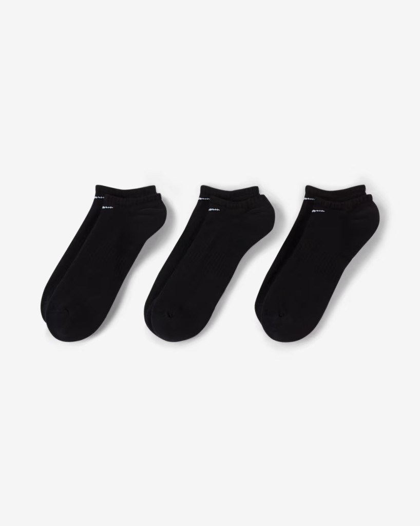 Nike SX7673-010 Everyday Cushioned No-Show Antrenman Çorapları (3 Çift)
