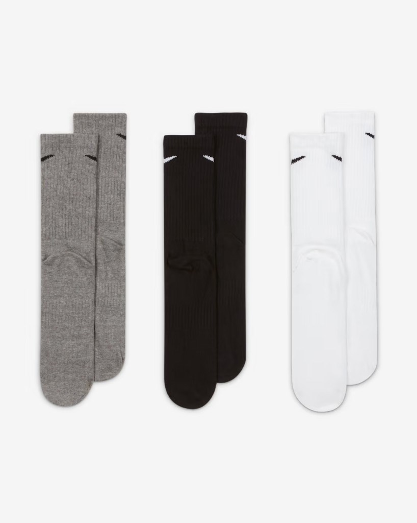 Nike SX7676-964 Everyday Lightweight Crew Antrenman Çorapları (3 Çift)