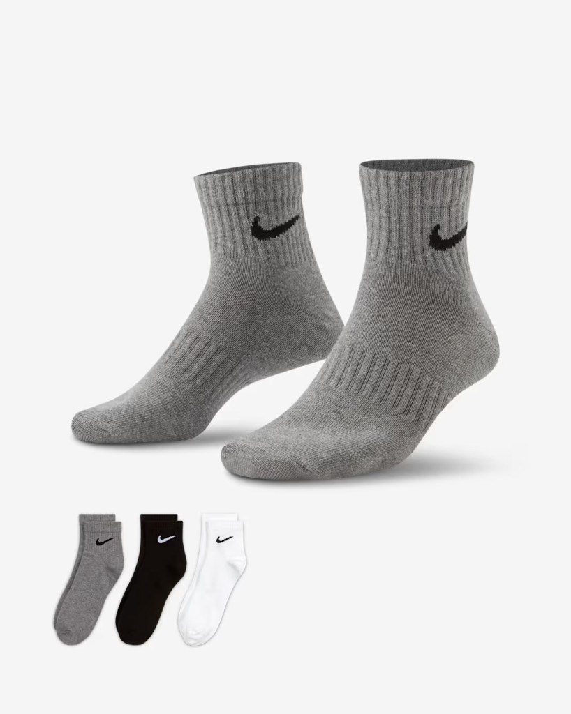 Nike SX7677-964 Everyday Lightweight Crew Antrenman Çorapları (3 Çift)