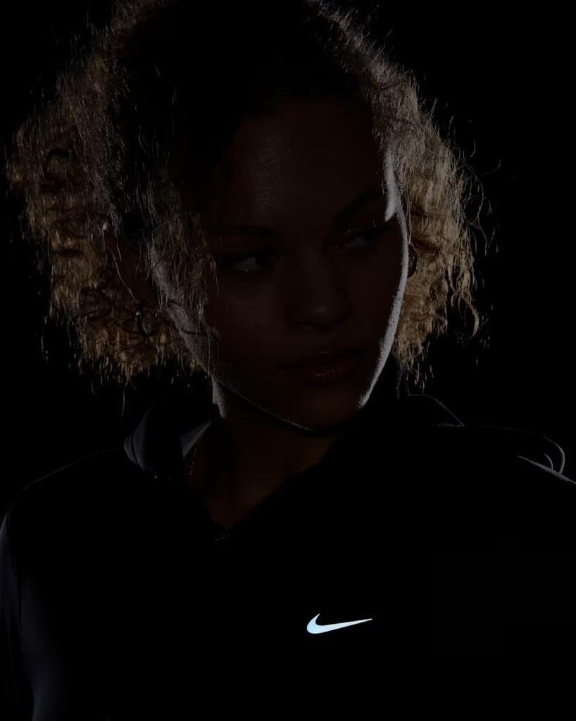 Nike Therma-FIT One FB5216-010 Tam Boy Fermuarlı Kadın Kapüşonlu Üst - Siyah