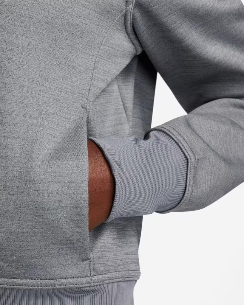 Nike Therma-FIT One FB5216-091 Tam Boy Fermuarlı Kadın Kapüşonlu Üst - Carbon Heather