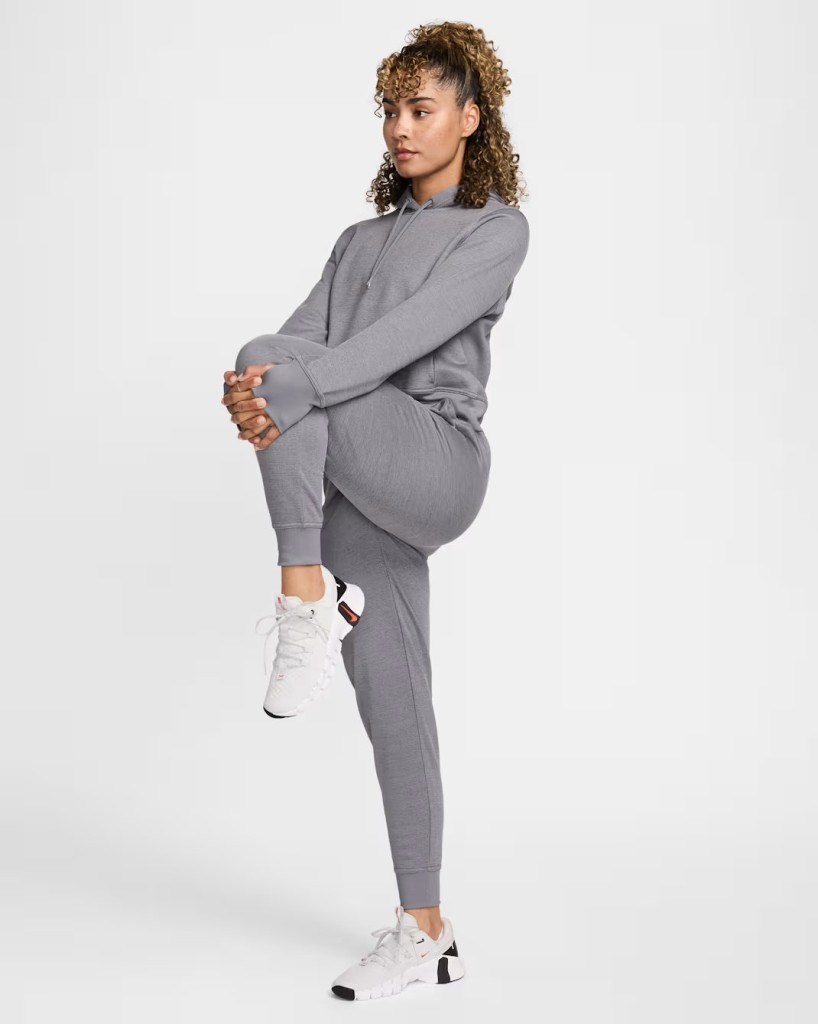 Nike Therma-FIT One FB5431-091 Kadın Yüksek Belli 7/8 Jogger Pantolon - Carbon Heather