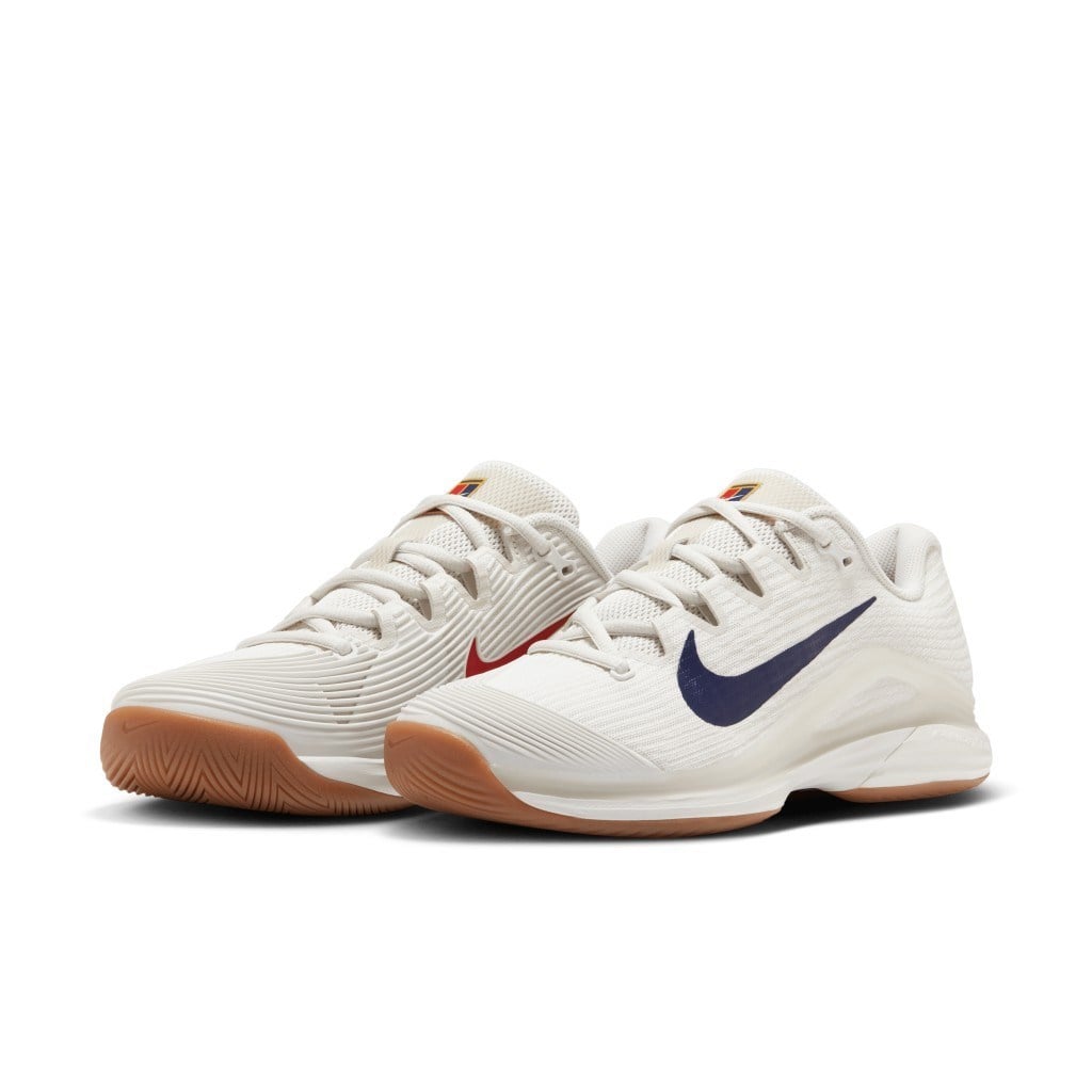 Nike Vapor 12 Sert Kort Kadın Krem Tenis Ayakkabısı FV5554-101