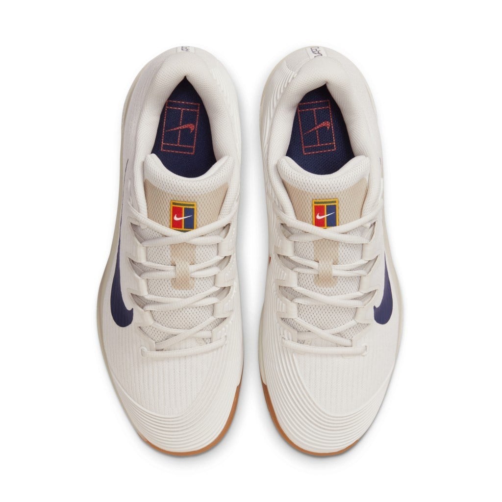 Nike Vapor 12 Sert Kort Kadın Krem Tenis Ayakkabısı FV5554-101