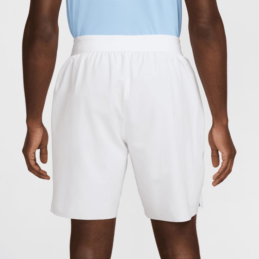 NikeCourt Advantage Dri-FIT 20 cm Erkek Beyaz Tenis Şortu FZ9322-100