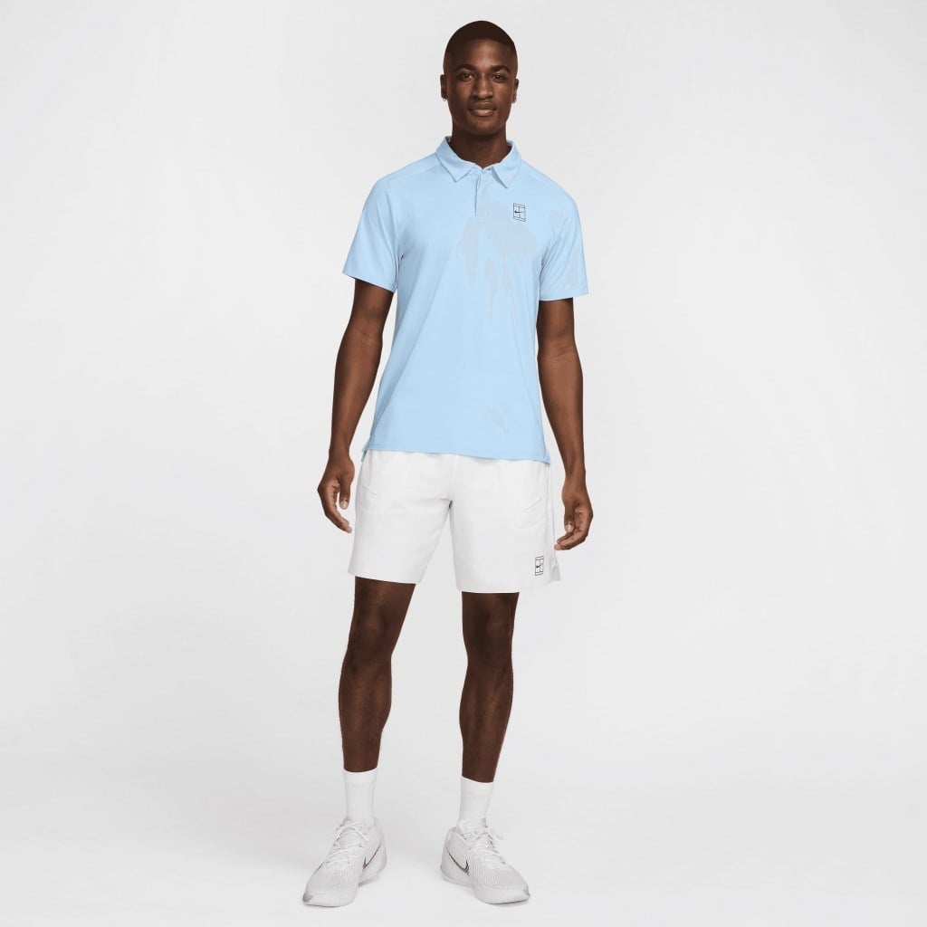 NikeCourt Advantage Dri-FIT 20 cm Erkek Beyaz Tenis Şortu FZ9322-100