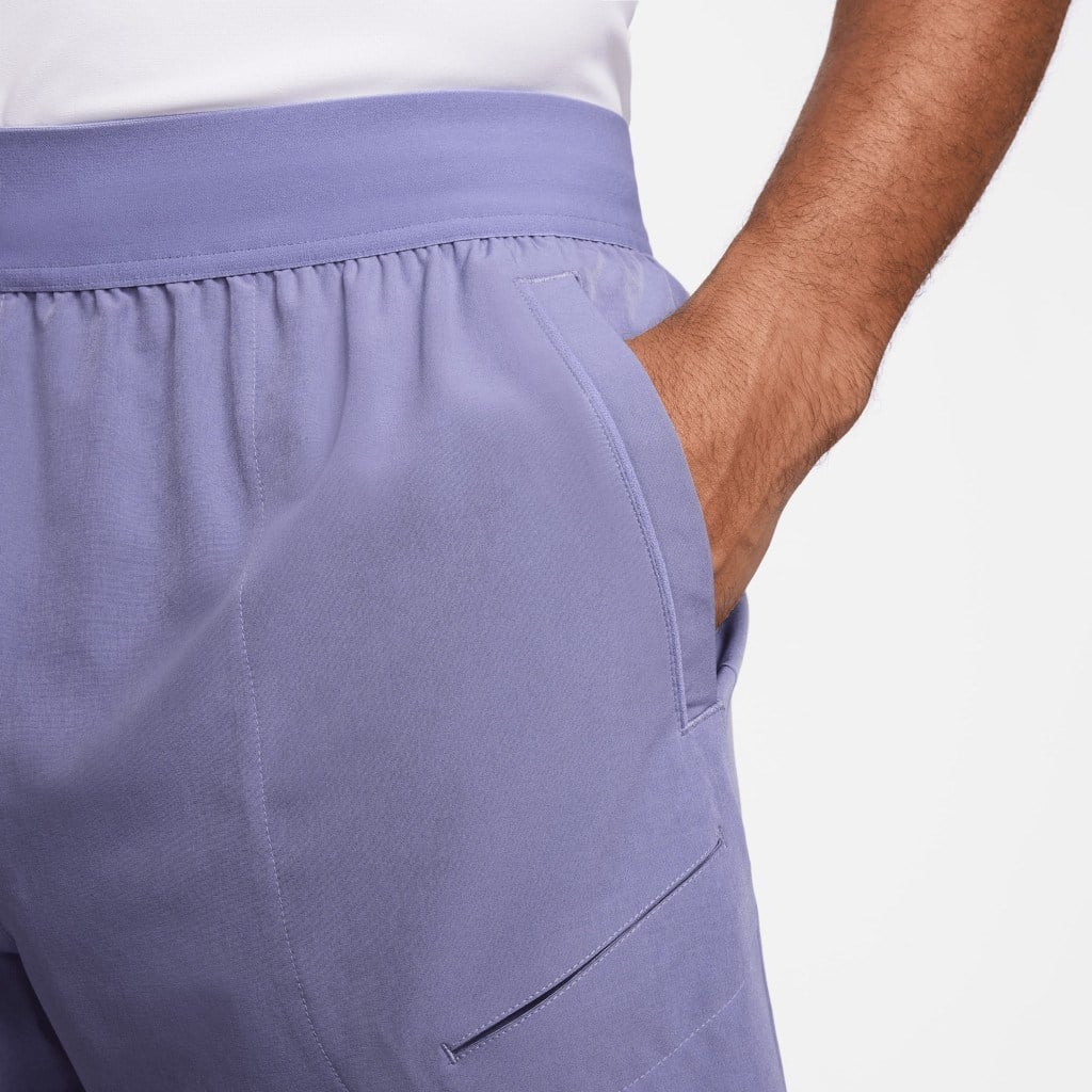 NikeCourt Advantage Dri-FIT 20 cm Erkek Lila Tenis Şortu FZ9322-527