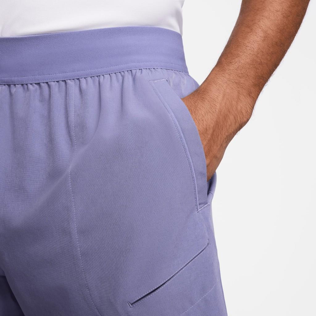 NikeCourt Advantage Dri-FIT 20 cm Erkek Lila Tenis Şortu FZ9322-527