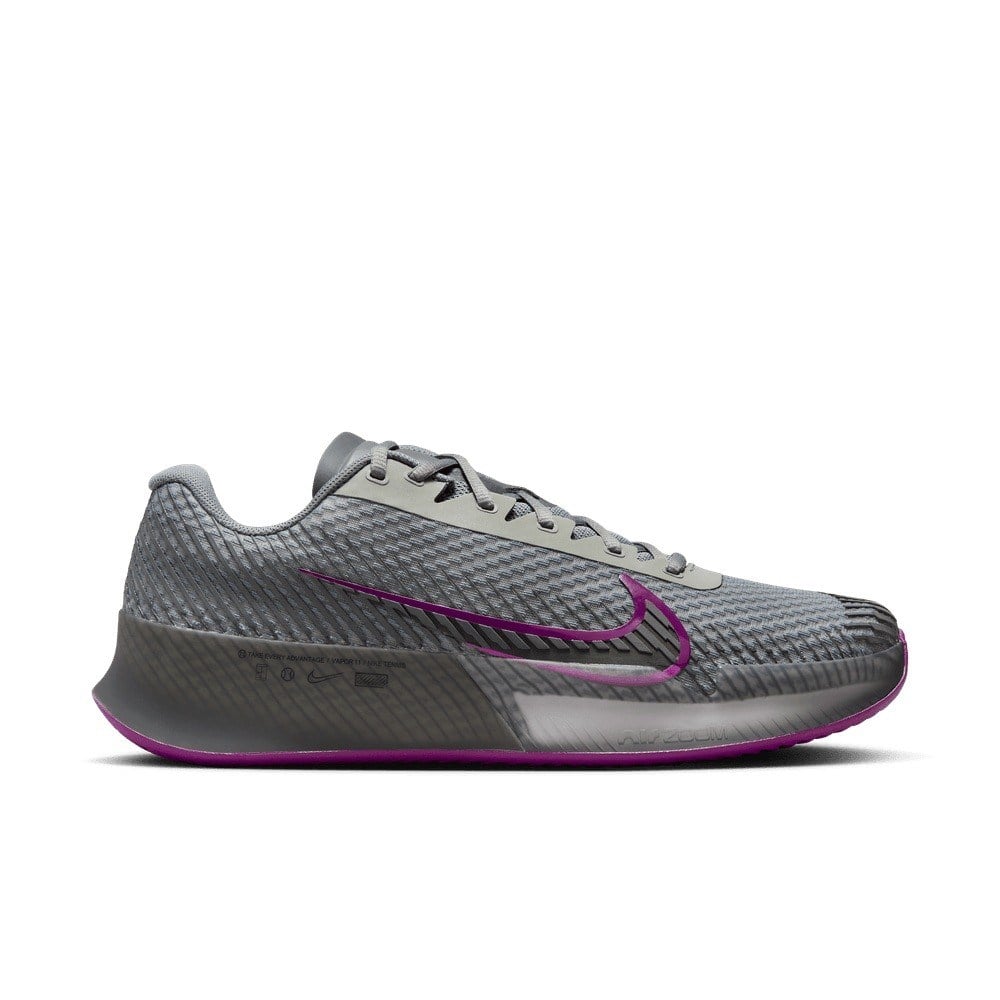 NikeCourt Air Zoom Vapor 11 Erkek Toprak Kort Gri Tenis Ayakkabısı DV2014- 005