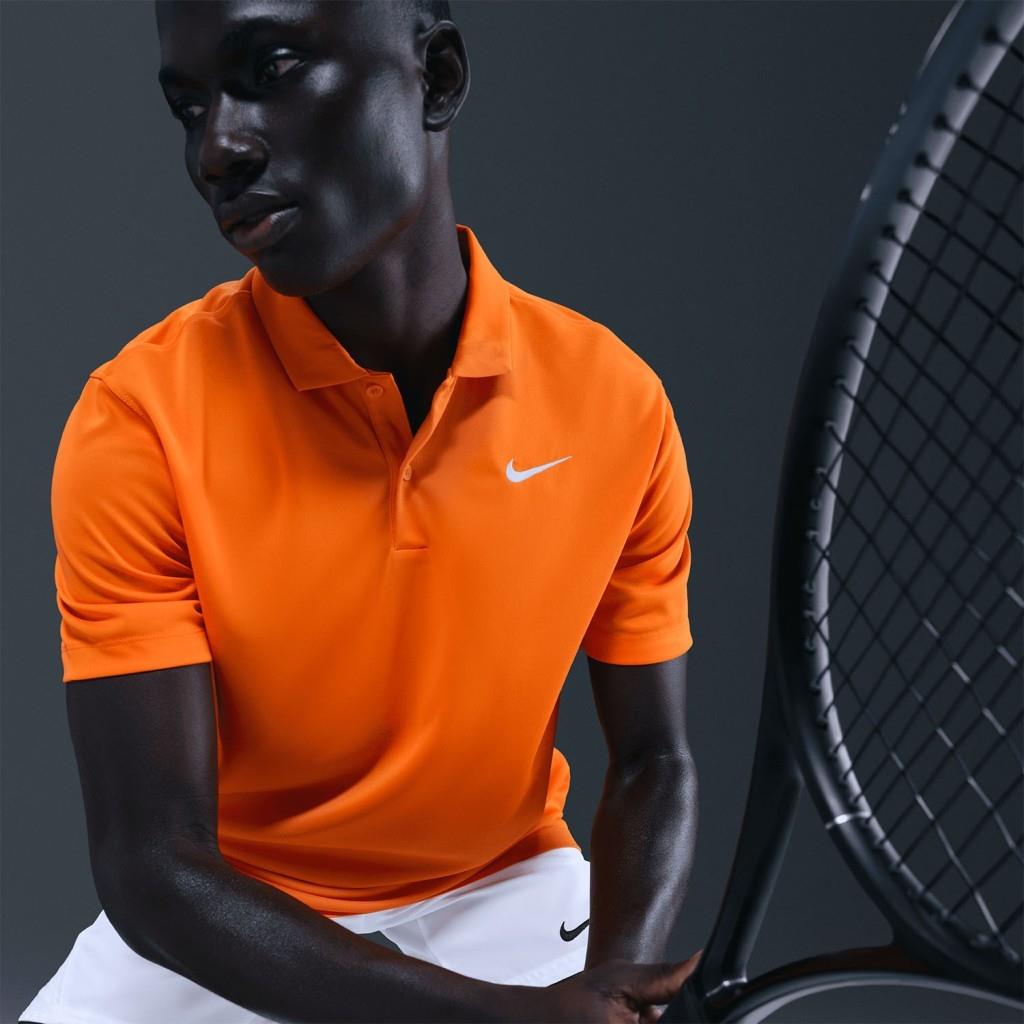 NikeCourt Dri-FIT Erkek Tenis Polo Tişört - Turuncu DH0857-873