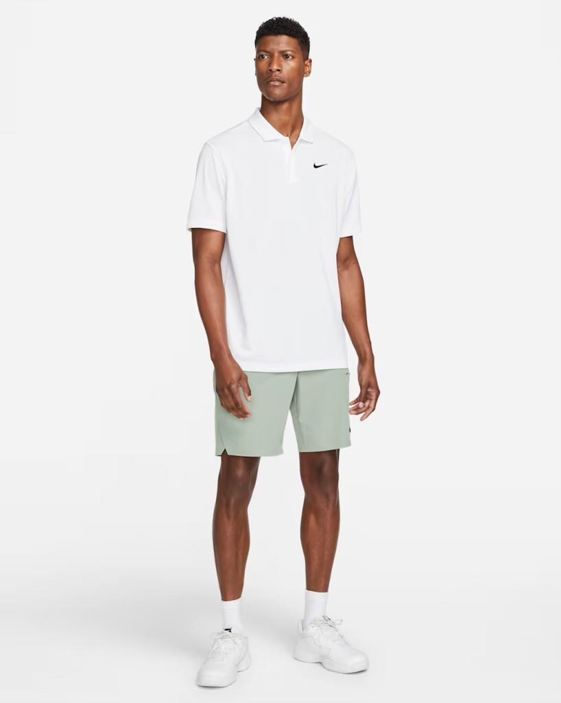NikeCourt Dri-FIT Erkek Tenis Polo Tişört - Beyaz DH0857-100