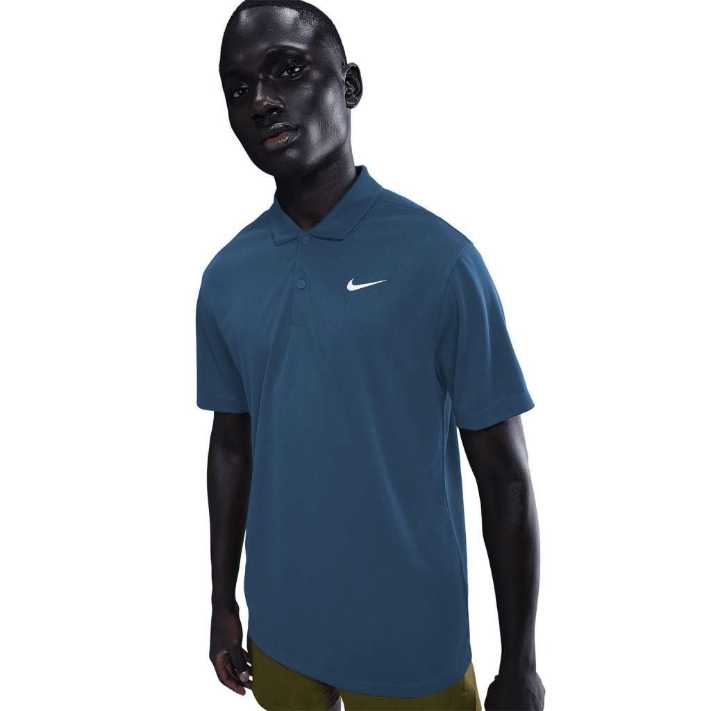 NikeCourt Dri-FIT Erkek Tenis Polo Tişört - Mavi DH0857-415