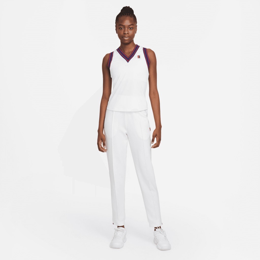 NikeCourt Dri-FIT Kadın Beyaz Tenis Eşofman Altı DA4722-100