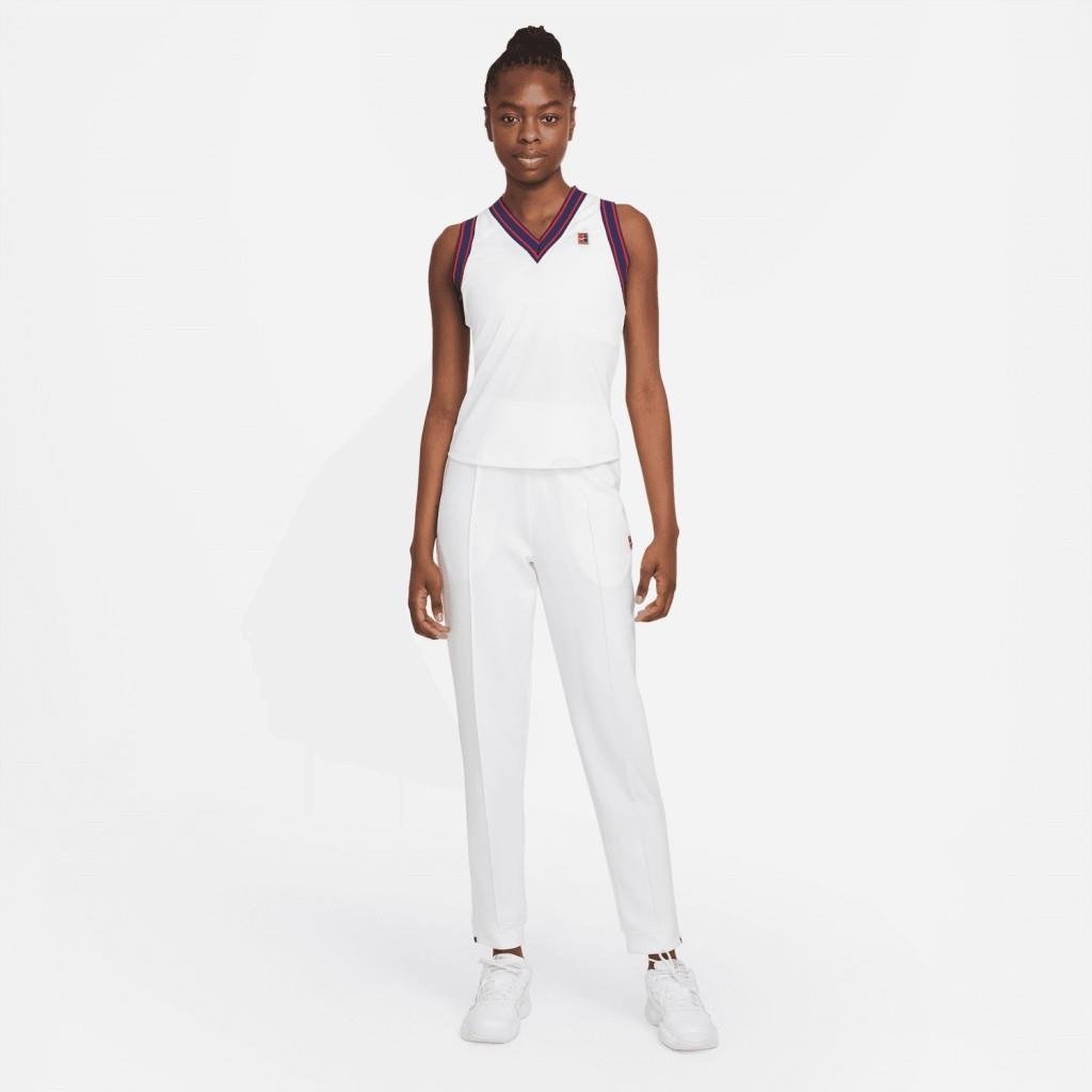 NikeCourt Dri-FIT Kadın Beyaz Tenis Eşofman Altı DA4722-100