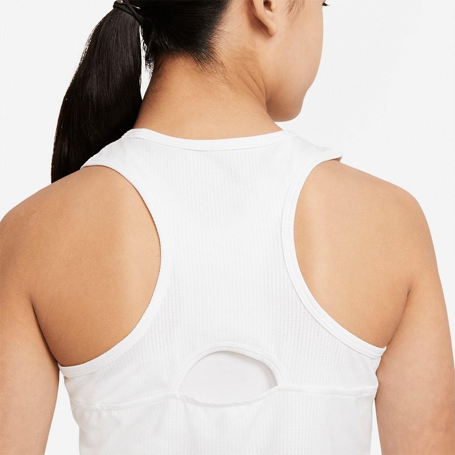 NikeCourt Dri-FIT Victory Kız Çocuk Beyaz Tenis Üstü CV7573-100