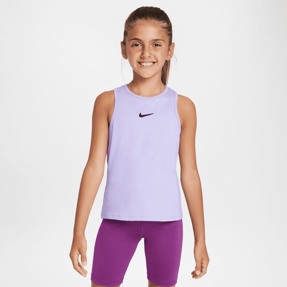 NikeCourt Dri-FIT Victory Kız Çocuk Mor Tenis Üstü CV7573-515