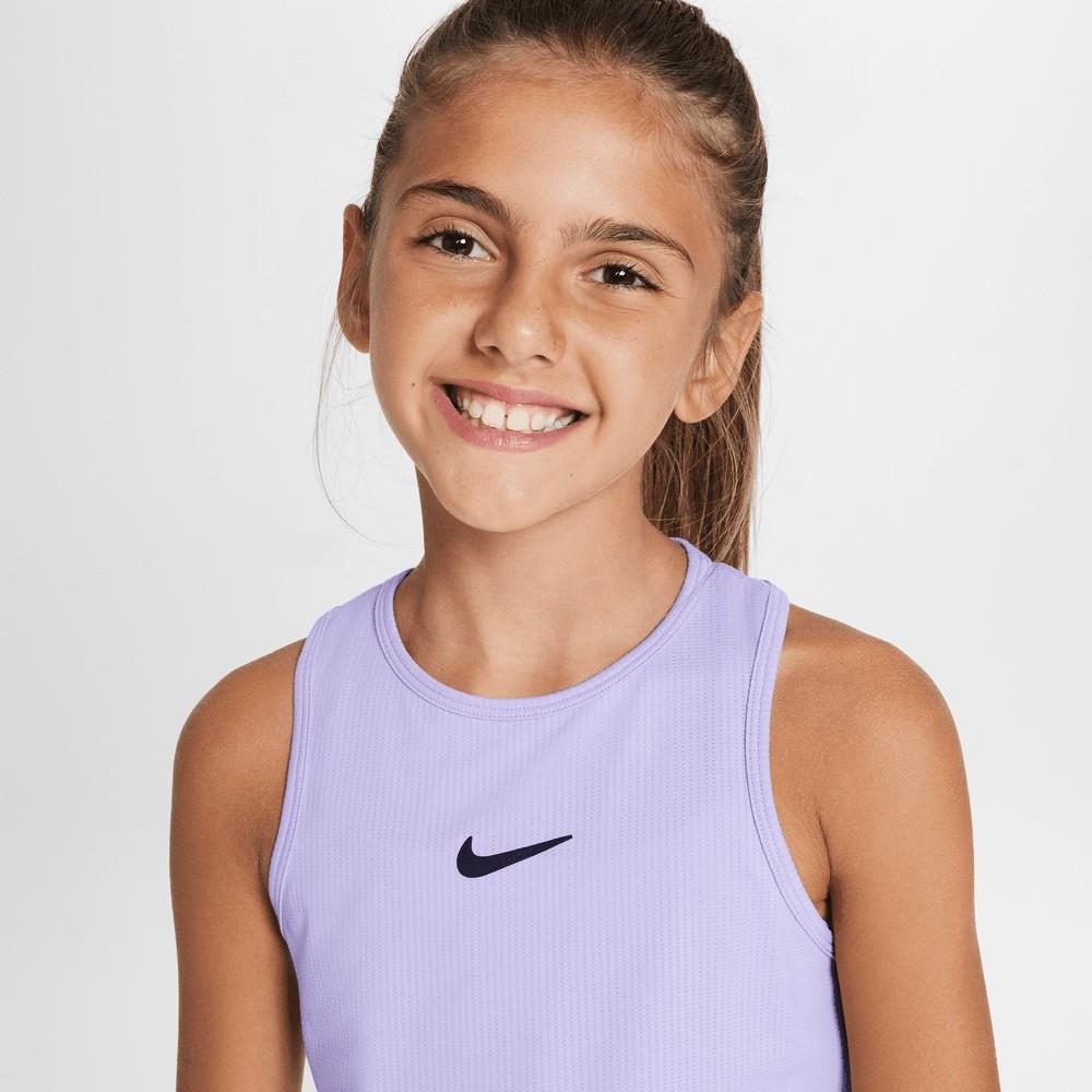 NikeCourt Dri-FIT Victory Kız Çocuk Mor Tenis Üstü CV7573-515