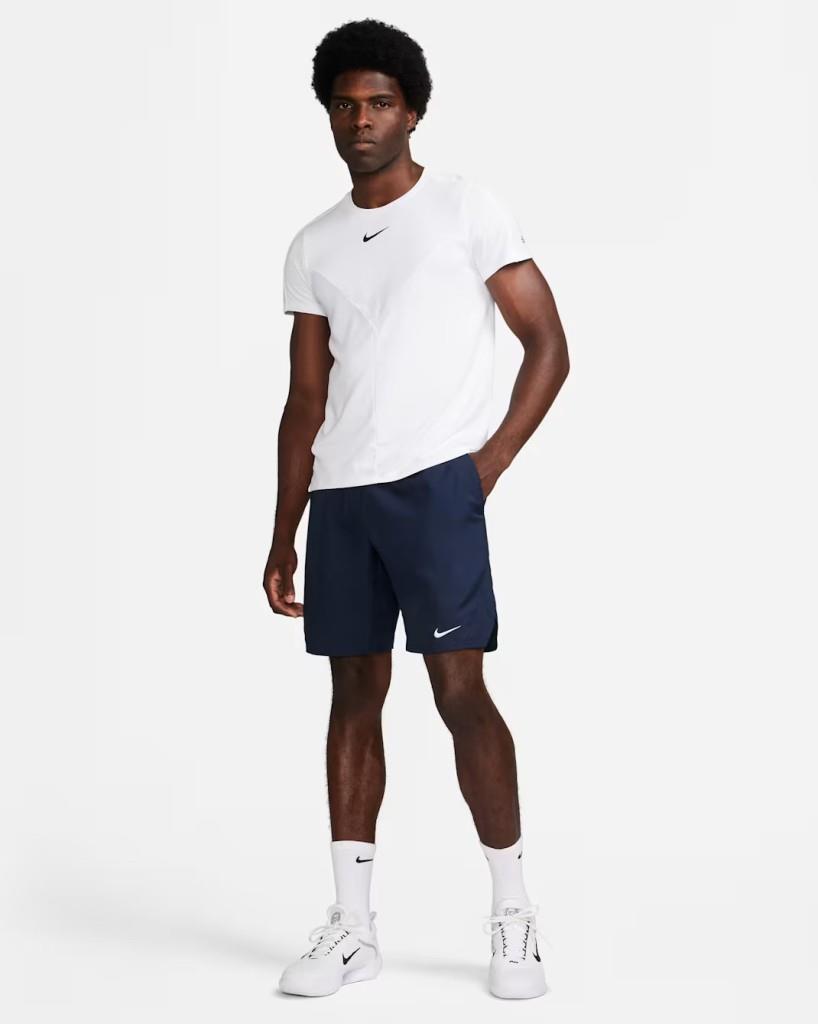 NikeCourt FD5384-451 Victory Dri-FIT 23 cm Erkek Tenis Şortu - Lacivert