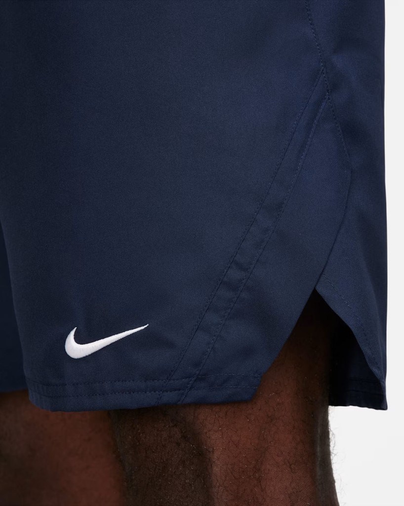 NikeCourt FD5384-451 Victory Dri-FIT 23 cm Erkek Tenis Şortu - Lacivert