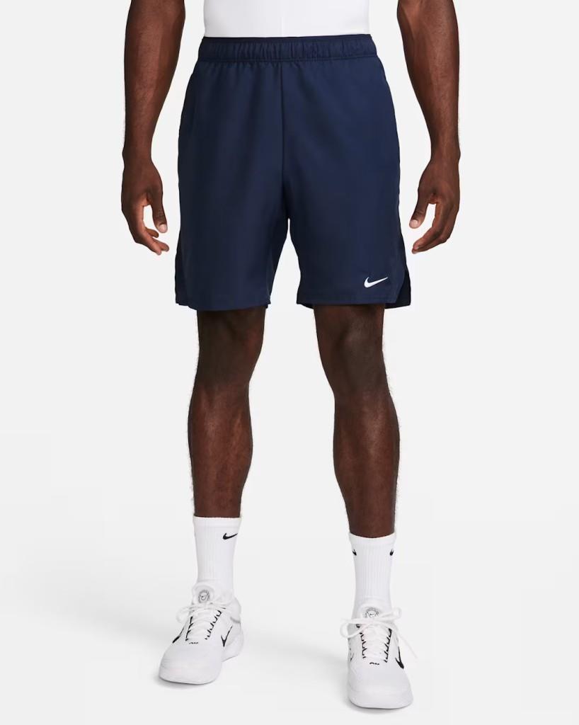 NikeCourt FD5384-451 Victory Dri-FIT 23 cm Erkek Tenis Şortu - Lacivert