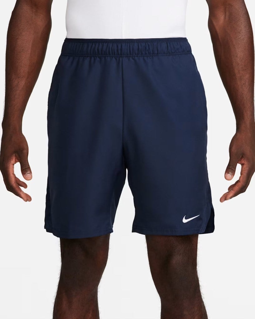 NikeCourt FD5384-451 Victory Dri-FIT 23 cm Erkek Tenis Şortu - Lacivert