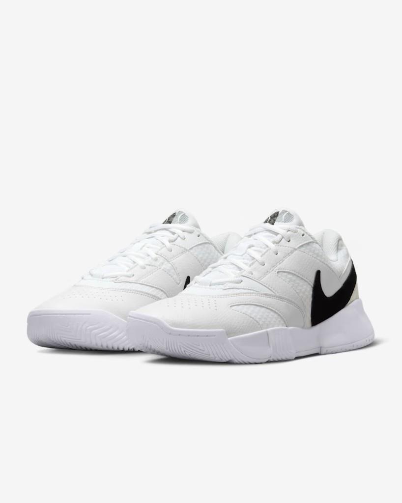 NikeCourt FD6574-100 Lite 4 Erkek Tenis Ayakkabısı - Beyaz