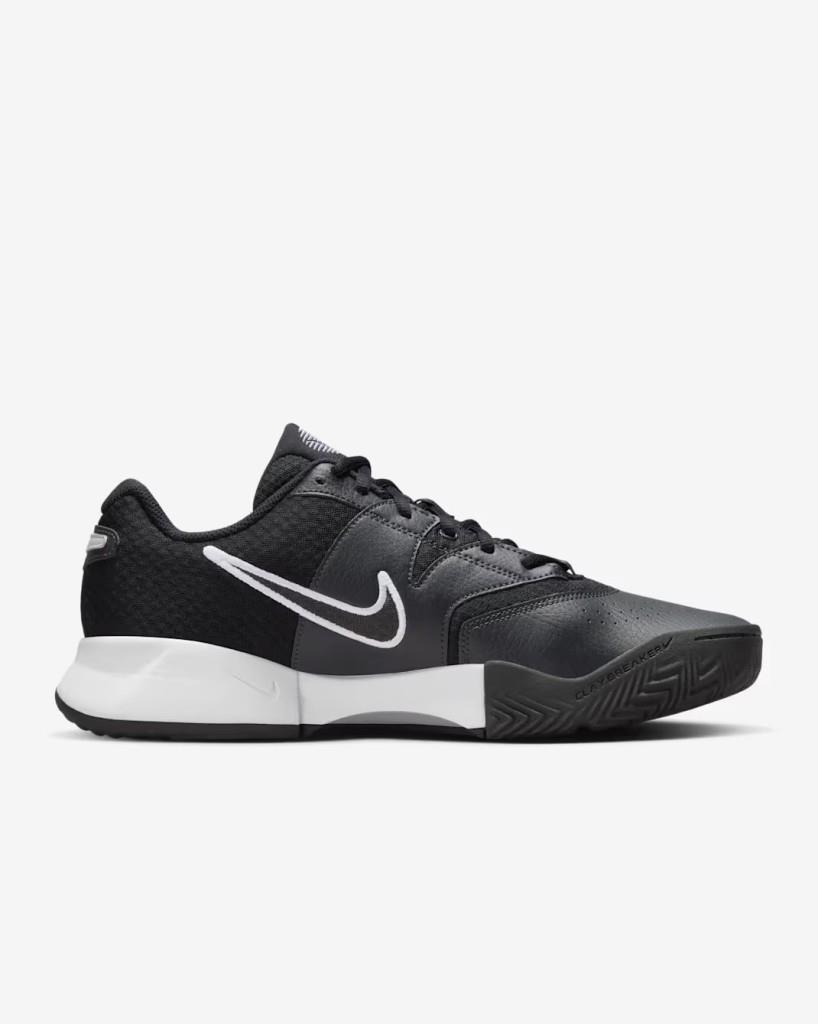 NikeCourt FN0530-001 Lite 4 Toprak Kort Erkek Tenis Ayakkabısı - Siyah