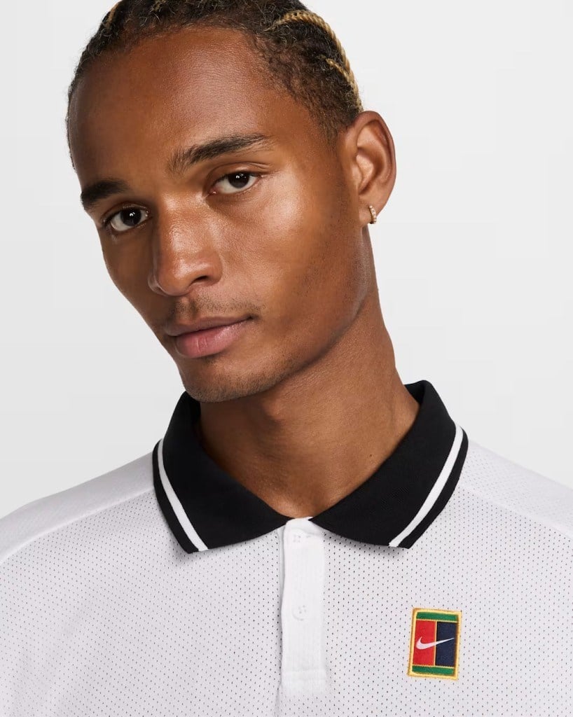 NikeCourt FQ2101-100 Heritage Erkek Tenis Polo Tişört - Beyaz
