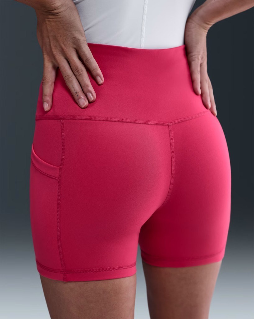 NikeCourt FZ6677-666 Dri-FIT Cepli Kadın Tenis Şortu - Pembe