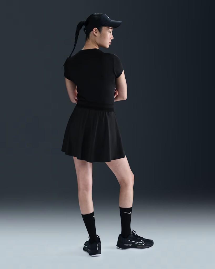 NikeCourt FZ6726-010 Ace Advantage Dri-FIT Kadın Tenis Eteği - Siyah