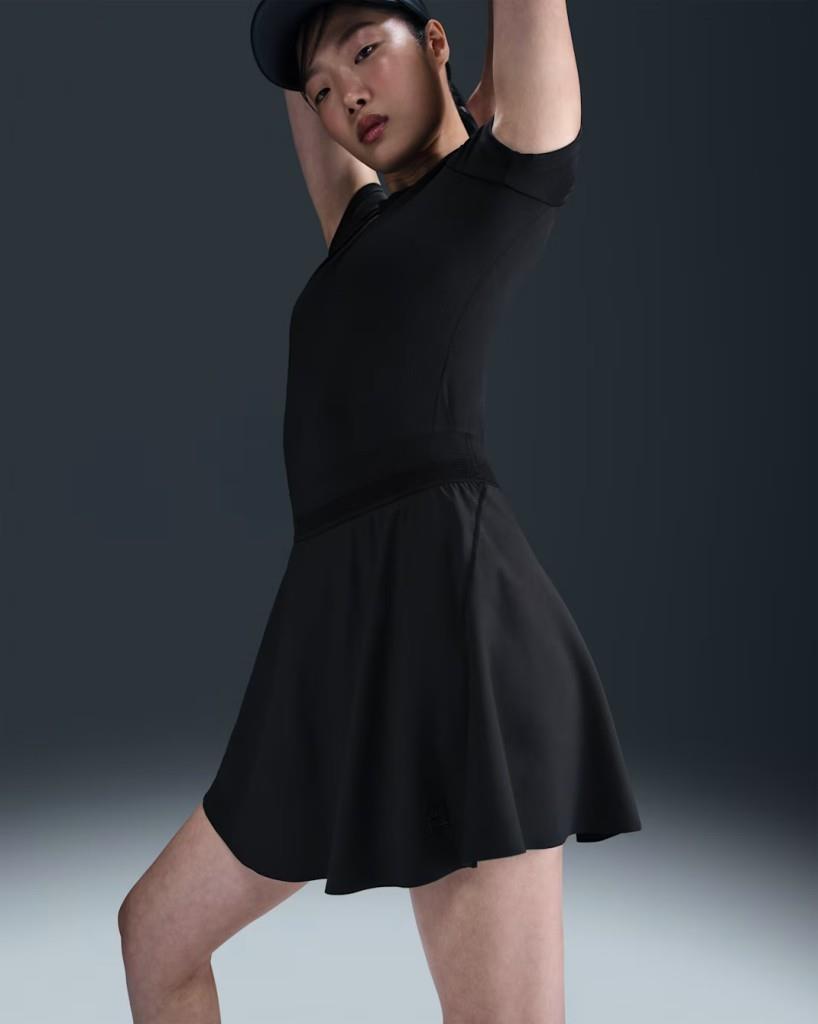 NikeCourt FZ6726-010 Ace Advantage Dri-FIT Kadın Tenis Eteği - Siyah