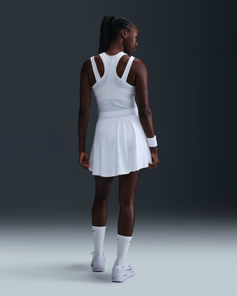 NikeCourt FZ6726-100 Ace Advantage Dri-FIT Kadın Tenis Eteği - Beyaz