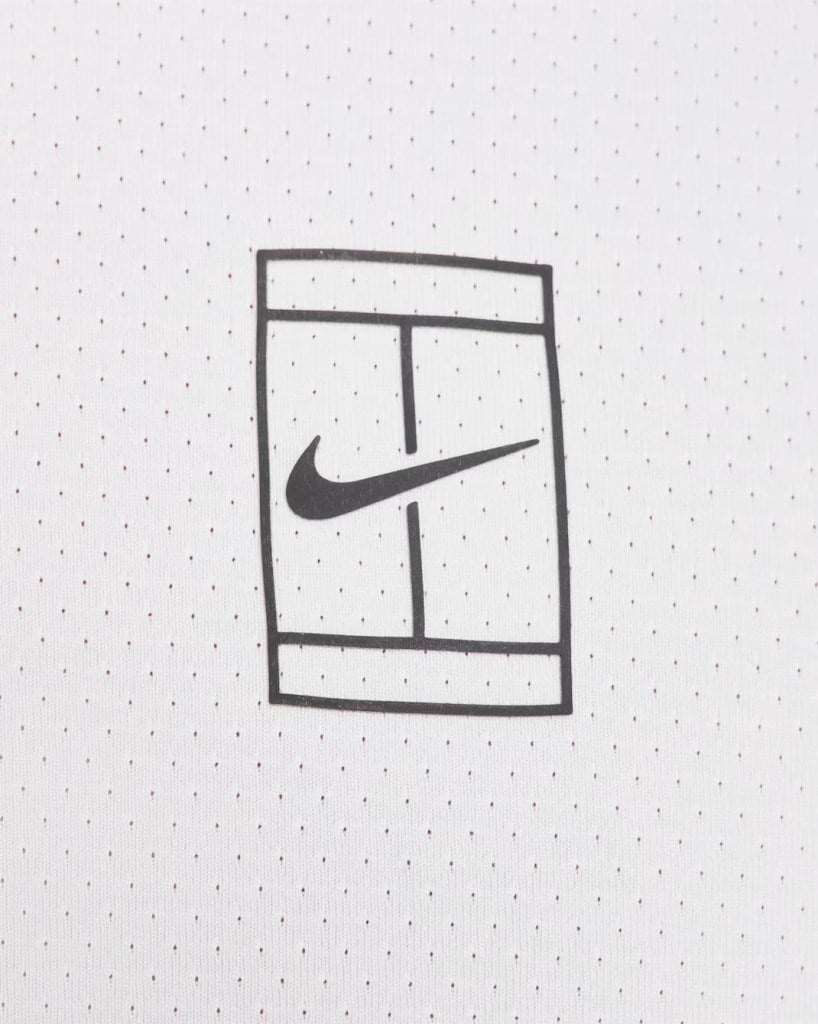 NikeCourt FZ6907-100 Advantage Dri-FIT Erkek Tenis Polo Tişört - Beyaz