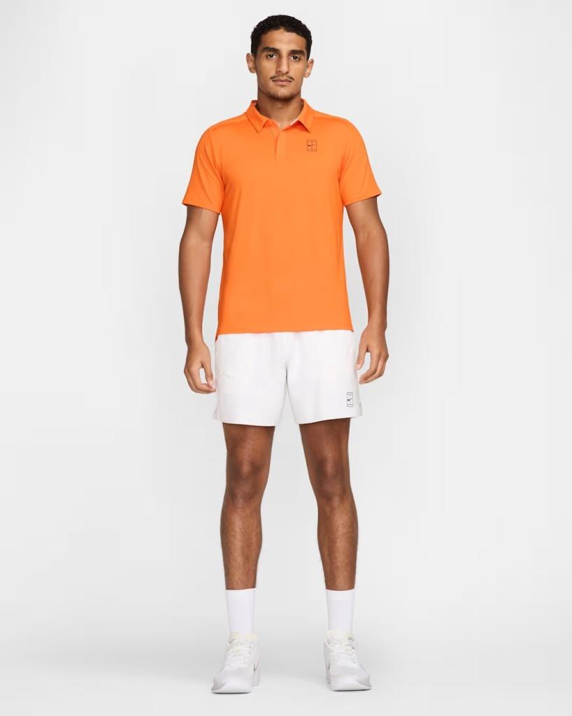 NikeCourt FZ6913-100 Advantage Dri-FIT 15 cm Erkek Tenis Şortu - Beyaz