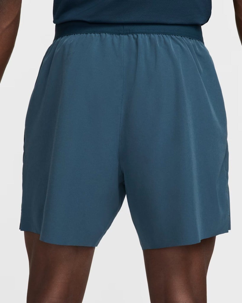 NikeCourt FZ6913-478 Advantage Dri-FIT 15 cm Erkek Tenis Şortu - Mavi